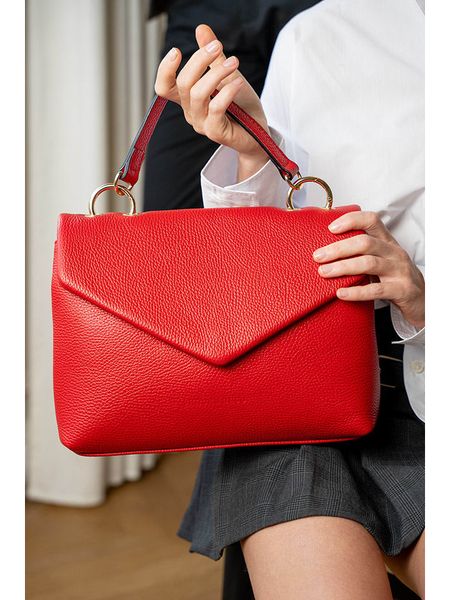 Victor & Hugo Paris Skórzana torebka "Yuna" w kolorze czerwonym - 31 x 22 x 10 cm rozmiar: onesize. Czerwone torebki klasyczne damskie Victor & Hugo Paris, bez wzorów, z materiału, bez dodatków. Za 318.37 zł.