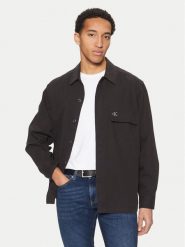 Calvin Klein Jeans Koszula J30J326724 Czarny Regular Fit. Czarne koszule męskie Calvin Klein Jeans, m, bez wzorów, z bawełny, bez kołnierzyka, bez ramiączek. Za 309.99 zł.