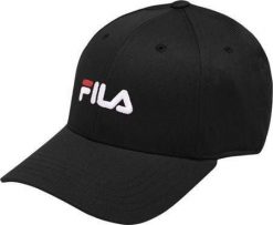 Czapka z logo liniowym - pasek z tyłu Fila Brasov 6 Panel. Białe czapki męskie Fila, na jesień, bez wzorów, z bawełny. Za 72.99 zł.
