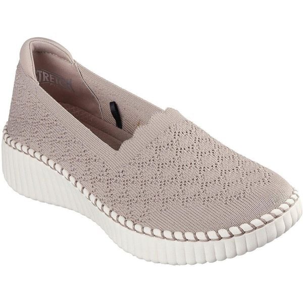 Buty sportowe damskie Skechers Wilshire Blvd. Fioletowe buty sportowe na co dzień damskie Skechers, bez wzorów, z materiału. Za 490.00 zł.