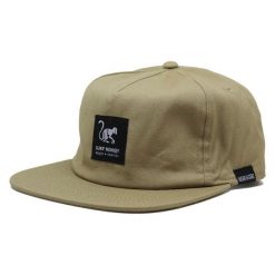 Czapka typu trucker – z płaskim daszkiem organiczna / dla dorosłych (piaskowy). Brązowe czapki męskie SURF MONKEY, bez wzorów, z bawełny, sportowe. Za 139.95 zł.