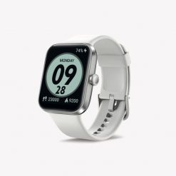 Zegarek smartwatch multisportowy cardio Decathlon CW500 S. Białe, analogowe zegarki męskie Decathlon, plastikowe. Za 149.99 zł.