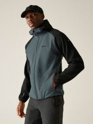 Regatta Kurtka softshellowa "Arec III" w kolorze niebieskim rozmiar: XXL. Niebieskie kurtki outdoor męskie Regatta, xxl, bez wzorów, z polaru, bez kaptura. Za 137.42 zł.