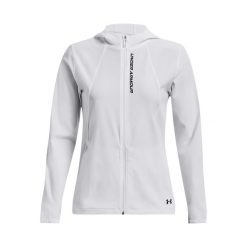 Damska bluza dresowa Under Armour OutRun the Storm. Białe bluzy bez kaptura damskie Under Armour, z dresówki. Za 425.55 zł.