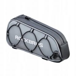 Torba rowerowa Rockbros na ramę odblaskowa saszetka 0,9 L. Szare torebki klasyczne damskie ROCKBROS, bez wzorów, z poliesteru, bez dodatków. Za 54.99 zł.