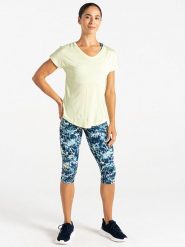 Dare 2b Koszulka sportowa "Vigilant Tee" w kolorze żółtym rozmiar: 42. Żółte bluzki sportowe damskie Dare 2b, bez wzorów, z materiału, bez ramiączek. Za 65.85 zł.