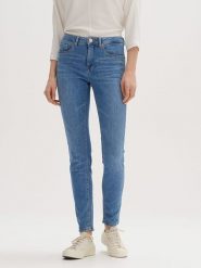 OPUS Dżinsy "Elma" - Slim fit - w kolorze niebieskim rozmiar: 42/L32. Niebieskie jeansy damskie Opus, z podwyższonym stanem. Za 160.96 zł.