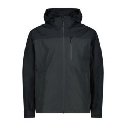 Kurtka przeciwdeszczowa męska CMP Muse Jacket Fix Hood. Szare kurtki męskie CMP, l, bez wzorów, z materiału, bez kaptura. Za 378.39 zł.