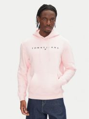 Tommy Jeans Bluza DM0DM20746 Różowy Regular Fit. Czerwone bluzy bez kaptura męskie Tommy Jeans, m, z bawełny. Za 299.99 zł.