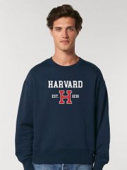 American Universities Bluza "Harvard EST 1636" w kolorze granatowym rozmiar: XXL. Niebieskie bluzy bez kaptura męskie American Universities, xxl. Za 96.60 zł.