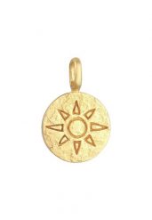 Elli Damski Charm Sun Blogger z pozłacanego srebra próby 925 Sterling Silver Naszyjniki 1 ct. Szare naszyjniki damskie Elli, na co dzień, pozłacane. Za 248.99 zł.