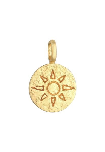 Elli Damski Charm Sun Blogger z pozłacanego srebra próby 925 Sterling Silver Naszyjniki 1 ct. Szare naszyjniki damskie Elli, na co dzień, pozłacane. Za 248.99 zł.