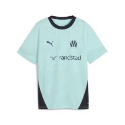 Młodzieżowa koszulka treningowa Olympique Marsylia PUMA Safe Lake New Navy Blue. Niebieskia bluzki damskie Puma, l, bez wzorów, młodzieżowe, bez kołnierzyka, bez ramiączek. Za 199.00 zł.