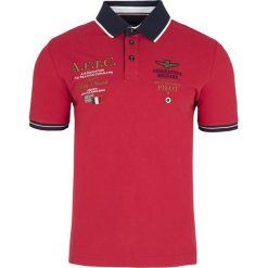 Koszulka Polo Aeronautica Militare. Czerwone koszulki polo męskie AERONAUTICA MILITARE, m, bez wzorów, bez ramiączek. Za 299.00 zł.