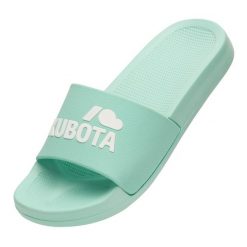 Kubota Klapki Basenowe Basic. Zielone klapki damskie Kubota, bez wzorów, bez obcasa. Za 99.99 zł.