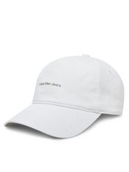 Calvin Klein Jeans Czapka z daszkiem Printed Monologo Cap LV04K5027G Biały. Białe czapki z daszkiem damskie Calvin Klein Jeans, bez wzorów, z bawełny. Za 79.99 zł.