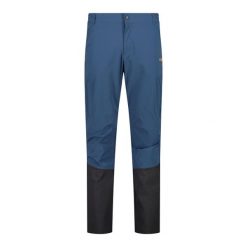 Rozciągliwe spodnie CMP. Niebieskie spodnie materiałowe męskie CMP, bez wzorów, sportowe. Za 340.00 zł.