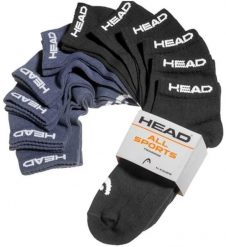 Skarpety Head Elements Sneaker 11 par - mix czarno-granatowy 43-46. Niebieskie skarpetki damskie HEAD, bez wzorów, z bawełny. Za 166.99 zł.