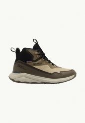 JACK WOLFSKIN Buty męskie Dromoventure Wt Texapore Mid M cold coffee r.40. Czerwone buty trekkingowe męskie Jack Wolfskin, na zimę, z gumy, bez zapięcia, trekkingowe, primaloft. Za 419.90 zł.