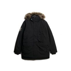 Parka z syntetycznym futrem Superdry Everest. Czarne parki męskie Superdry., na zimę, m, bez wzorów, z syntetyku. W wyprzedaży za 779.00 zł.