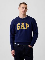 GAP Bluza w kolorze granatowym rozmiar: XL. Niebieskie bluzy bez kaptura męskie GAP, xl, z bawełny. Za 159.95 zł.