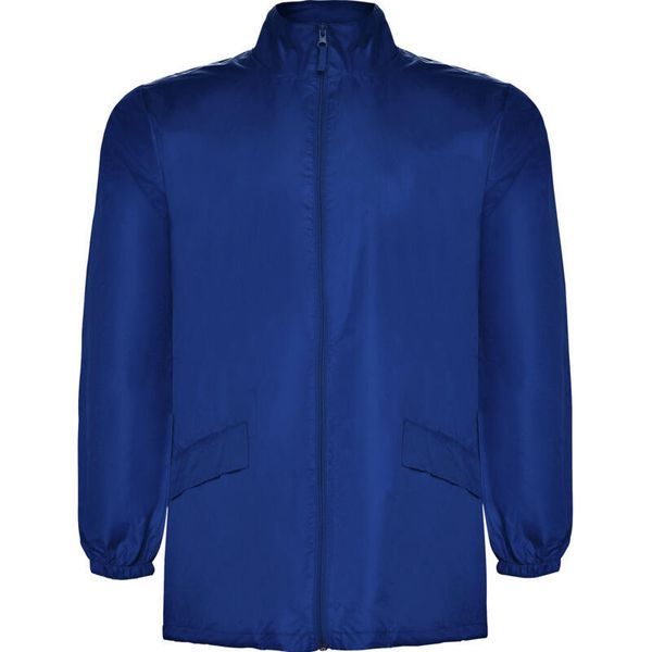 Lekka Wodoodporna Kurtka Dla Dorosłych Unisex Escocia. Niebieskie kurtki damskie ROLY, xl, bez wzorów, bez kaptura. Za 81.99 zł.