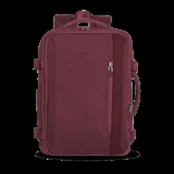 WINGS Plecak wielofunkcyjny SKYLARK poszerzany BURGUNDY. Czerwone plecaki damskie Wings, bez wzorów, z materiału. Za 249.90 zł.