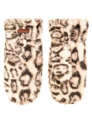 Zwillingsherz Rękawiczki "Fury Leo" w kolorze kremowo-brązowym rozmiar: onesize. Brązowe rękawiczki damskie Zwillingsherz, bez wzorów, z polaru. Za 83.22 zł.