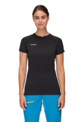 Koszulka trekkingowa damska Mammut Trift. Czarne t-shirty damskie Mammut, na lato, l, bez wzorów, z materiału, bez ramiączek. Za 361.55 zł.