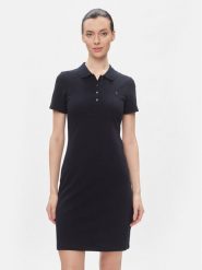 Tommy Hilfiger Sukienka codzienna 1985 Slim Pique Polo Dress Ss WW0WW42048 Granatowy Slim Fit. Niebieskie sukienki damskie Tommy Hilfiger, na co dzień, l, bez wzorów, z bawełny, bez kołnierzyka, bez ramiączek, proste. Za 339.99 zł.