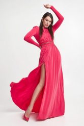 Sukienka wieczorowa ELISABETTA FRANCHI. Sukienki damskie Elisabetta Franchi, bez wzorów, wizytowe, bez kołnierzyka, bez ramiączek. W wyprzedaży za 2,046.82 zł.