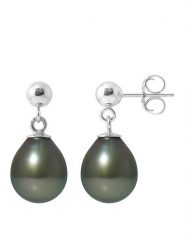 Pearline Srebrne kolczyki z perłami tahiti rozmiar: onesize. Szare kolczyki damskie Pearline, z perłą, srebrne. Za 556.99 zł.
