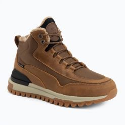 Śniegowce męskie KADVA TANRIS MID WP. Brązowe buty zimowe męskie KADVA, na zimę, z gumy, przed kolano, bez zapięcia. Za 289.99 zł.