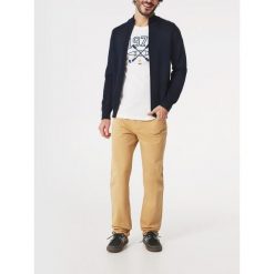 Sweter Męski TBS Axelegil. Niebieskie swetry męskie Tbs, m, bez wzorów, z bawełny, bez kołnierzyka. Za 369.00 zł.