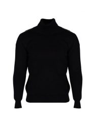 Les Hommes Sweter "Turtle" | LBK1000585U | Mężczyzna | Czarny. Czarne swetry męskie Les Hommes, na jesień, m, bez wzorów, z tkaniny, bez kołnierzyka. W wyprzedaży za 999.00 zł.