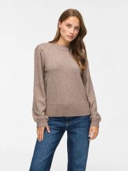 Vila Sweter "Ril" w kolorze szarobrązowym rozmiar: XXL. Brązowe golfy damskie Vila, xxl, bez kołnierzyka. Za 149.95 zł.