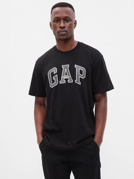 T-SHIRT MĘSKI KOSZULKA 1 BAWEŁNA GAP ATHLETIC 797924 CZARNY. Czarne t-shirty sportowe męskie GAP, m, z bawełny, bez ramiączek, na fitness i siłownię. Za 180.76 zł.