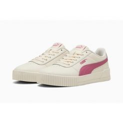 Buty damskie Puma Carina L Sneakersy na co dzień. Białe buty sportowe na co dzień damskie Puma, bez wzorów, z jeansu, tenisowe. Za 149.60 zł.