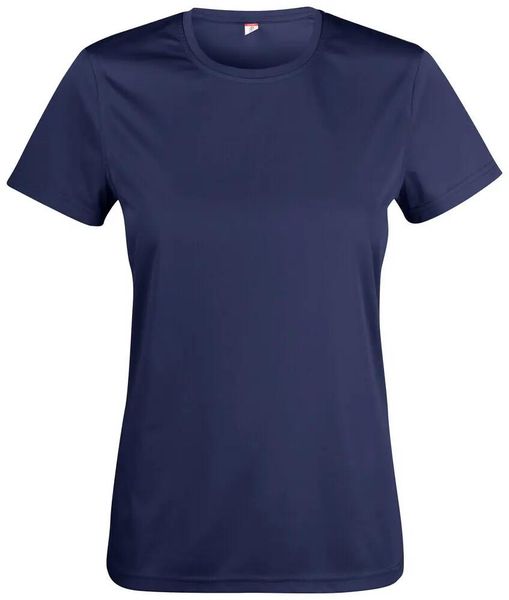 Clique Basic Active-T Women T-shirt 100% poliester dark navy. Niebieskie t-shirty damskie CLIQUE, s, bez wzorów, z dzianiny, bez kołnierzyka. Za 101.73 zł.