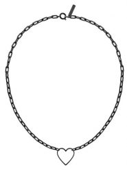 Liebeskind Naszyjnik z elementem ozdobnym - dł. 45 cm rozmiar: onesize. Czarne naszyjniki damskie Liebeskind, ze stali. Za 184.46 zł.