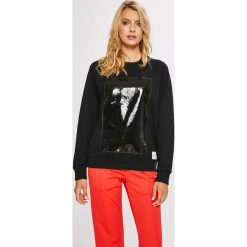 Calvin Klein Jeans - Bluza. Białe bluzy bez kaptura damskie Calvin Klein Jeans, l, z bawełny. W wyprzedaży za 319.90 zł.