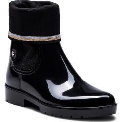 Kalosze TOMMY HILFIGER - Knitted Sock Rain Bo FW0FW03565 Black 990. Czarne kalosze damskie Tommy Hilfiger, bez wzorów, z materiału. W wyprzedaży za 249.00 zł.