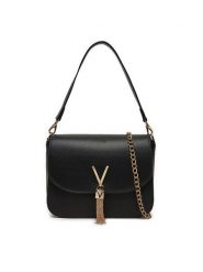 Valentino Torebka Divina VBS1R404G Czarny. Czarne torebki klasyczne damskie Valentino, bez wzorów, ze skóry, bez dodatków. Za 269.99 zł.