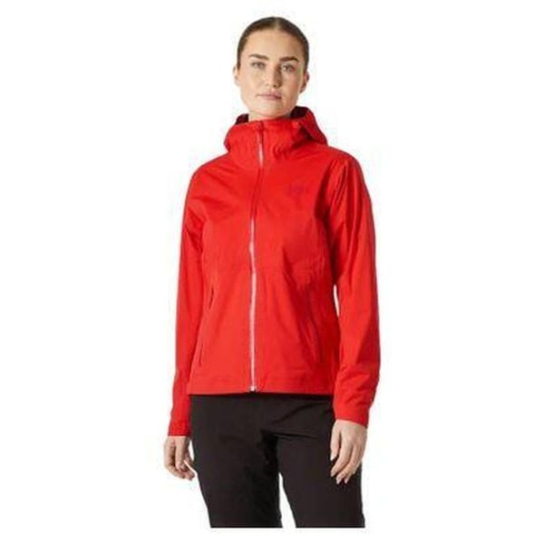 Damska kurtka wodoodporna Helly Hansen Momentum 3L Stretch. Czerwone kurtki damskie Helly Hansen, l, bez wzorów, bez kaptura. Za 801.99 zł.