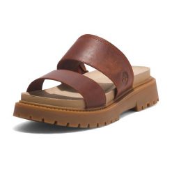 Klapki damskie Timberland Clairemont Way. Brązowe obuwie trekkingowe damskie Timberland. Za 359.99 zł.