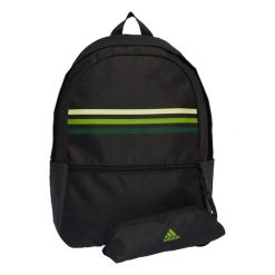 Plecak Classic Horizontal 3-Stripes. Czarne plecaki damskie Adidas, bez wzorów, z materiału, sportowe. Za 109.00 zł.
