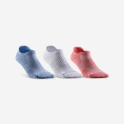 Skarpety sportowe do tenisa Artengo RS500 Lowedge 3 pary. Białe skarpetki męskie Decathlon, bez wzorów, z bawełny. Za 24.99 zł.
