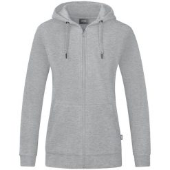 Kurtka damska Jako Organic. Szare kurtki damskie Jako, m, bez wzorów, z bawełny, z kapturem. Za 366.00 zł.