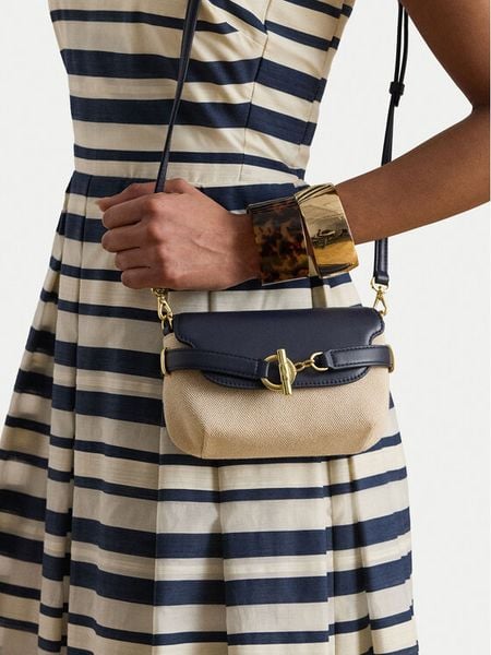 LAUREN RALPH LAUREN Torebka 431P10121001 Granatowy. Niebieskie listonoszki damskie Lauren Ralph Lauren, bez wzorów, z materiału, bez dodatków. Za 1,298.99 zł.