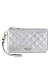 Nine West Torebka LILLA1 Srebrny. Szare torebki klasyczne damskie Nine West, bez wzorów, z tworzywa sztucznego, wizytowe, bez kołnierzyka, bez ramiączek. Za 99.99 zł.